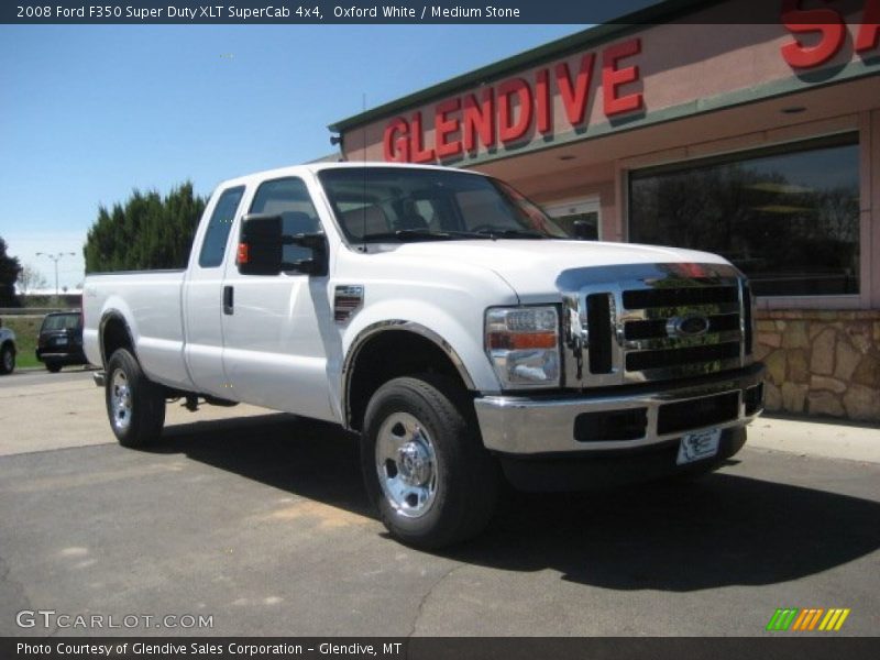 Oxford White / Medium Stone 2008 Ford F350 Super Duty XLT SuperCab 4x4