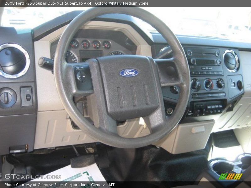 Oxford White / Medium Stone 2008 Ford F350 Super Duty XLT SuperCab 4x4
