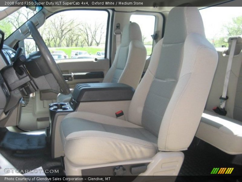 Oxford White / Medium Stone 2008 Ford F350 Super Duty XLT SuperCab 4x4