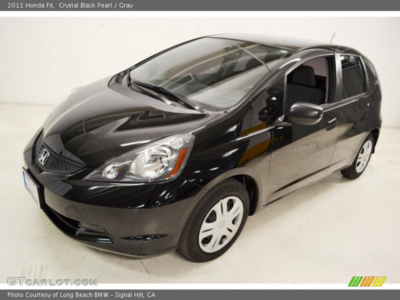 Crystal Black Pearl / Gray 2011 Honda Fit