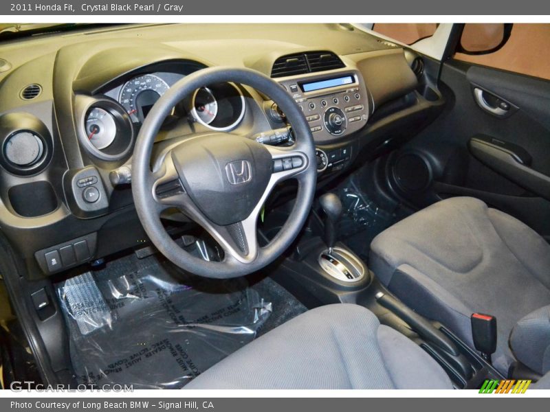 Crystal Black Pearl / Gray 2011 Honda Fit