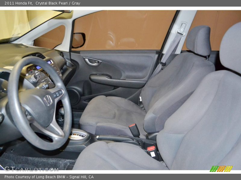 Crystal Black Pearl / Gray 2011 Honda Fit