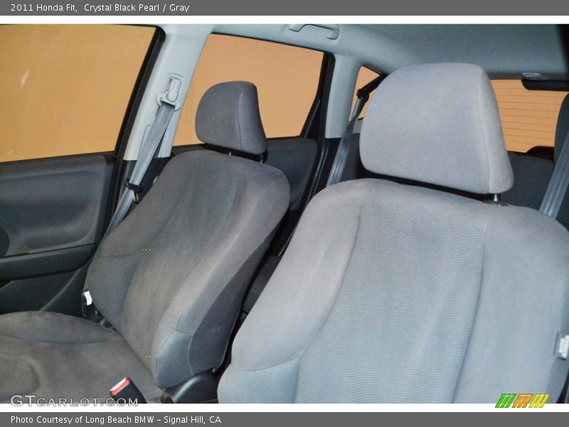 Crystal Black Pearl / Gray 2011 Honda Fit