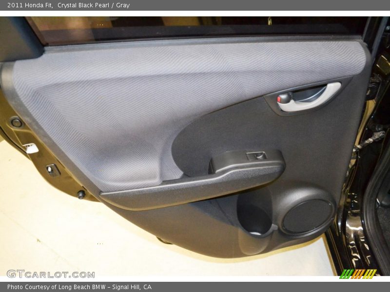 Crystal Black Pearl / Gray 2011 Honda Fit