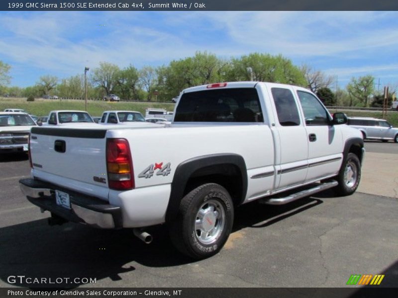 Summit White / Oak 1999 GMC Sierra 1500 SLE Extended Cab 4x4