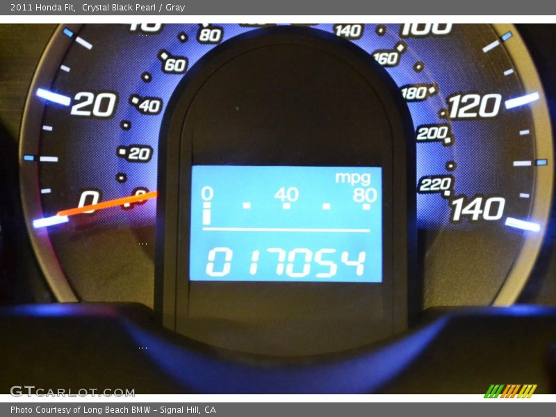 Crystal Black Pearl / Gray 2011 Honda Fit