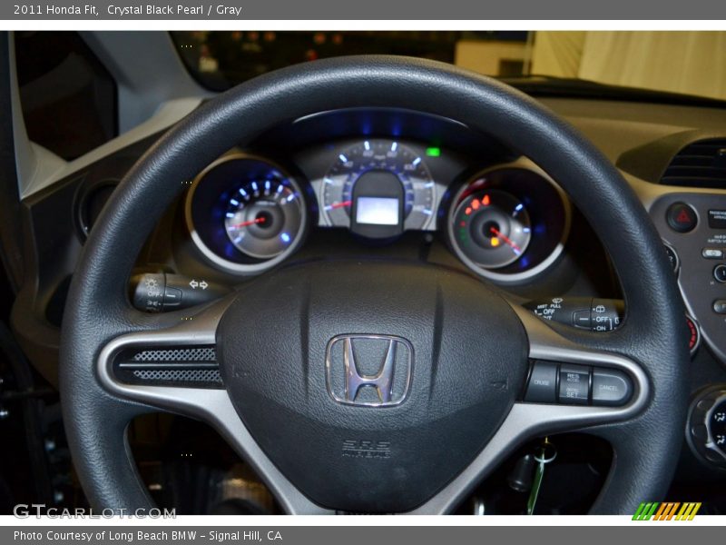 Crystal Black Pearl / Gray 2011 Honda Fit