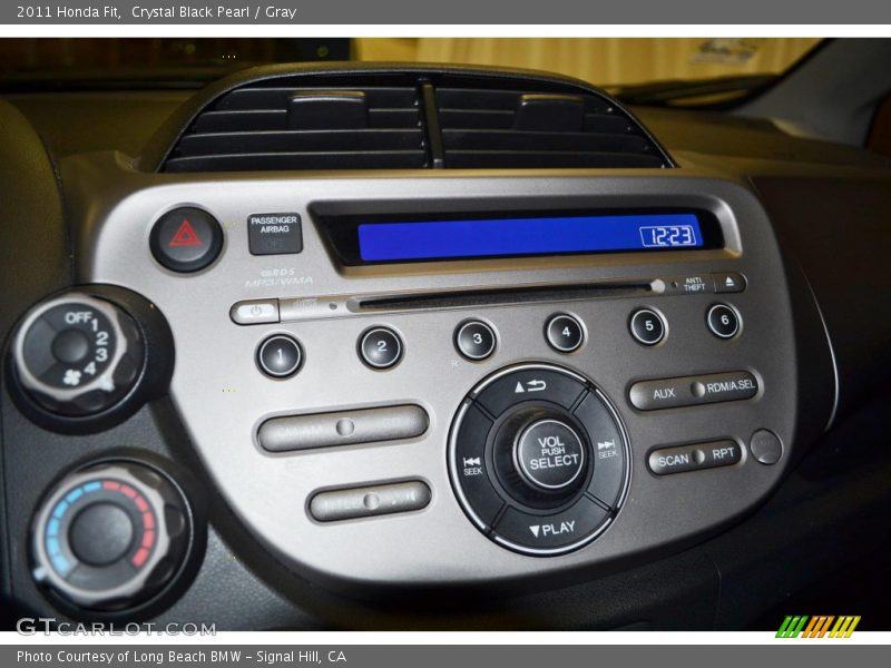 Crystal Black Pearl / Gray 2011 Honda Fit
