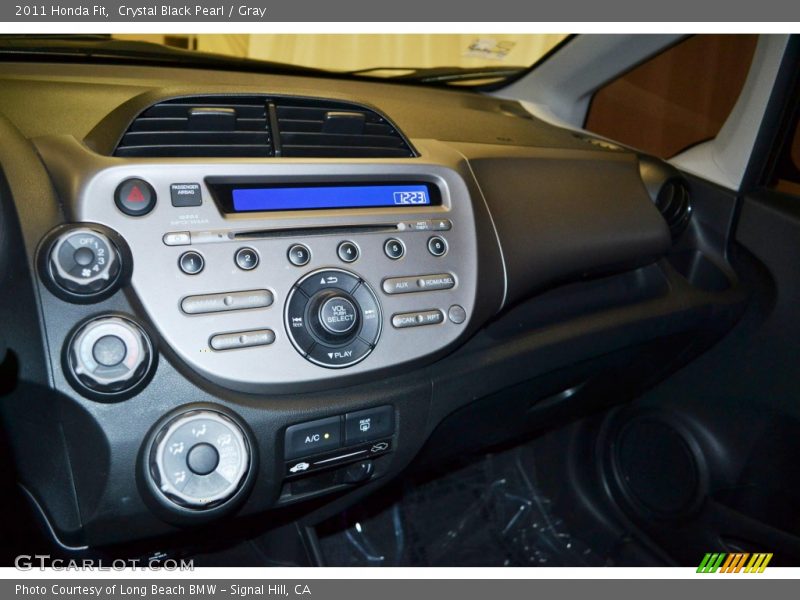 Crystal Black Pearl / Gray 2011 Honda Fit