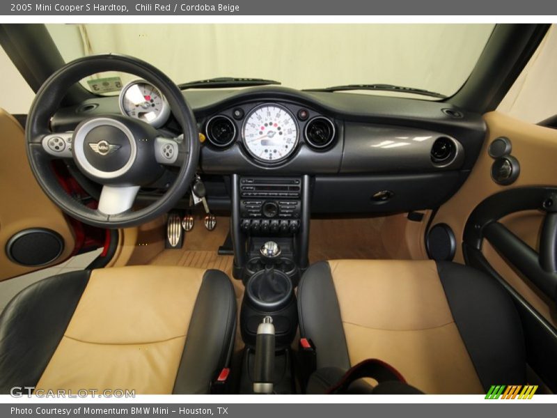 Chili Red / Cordoba Beige 2005 Mini Cooper S Hardtop