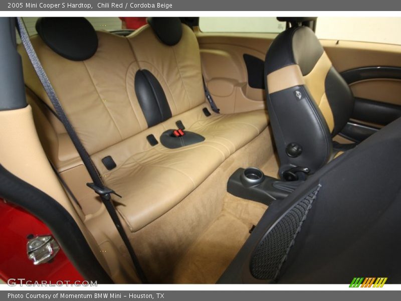 Rear Seat of 2005 Cooper S Hardtop