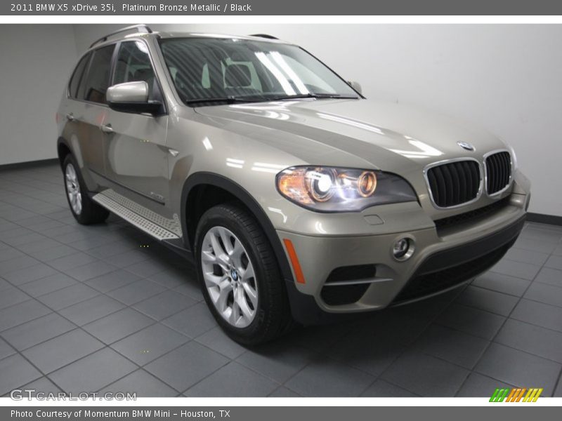 Platinum Bronze Metallic / Black 2011 BMW X5 xDrive 35i