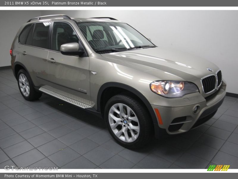 Platinum Bronze Metallic / Black 2011 BMW X5 xDrive 35i