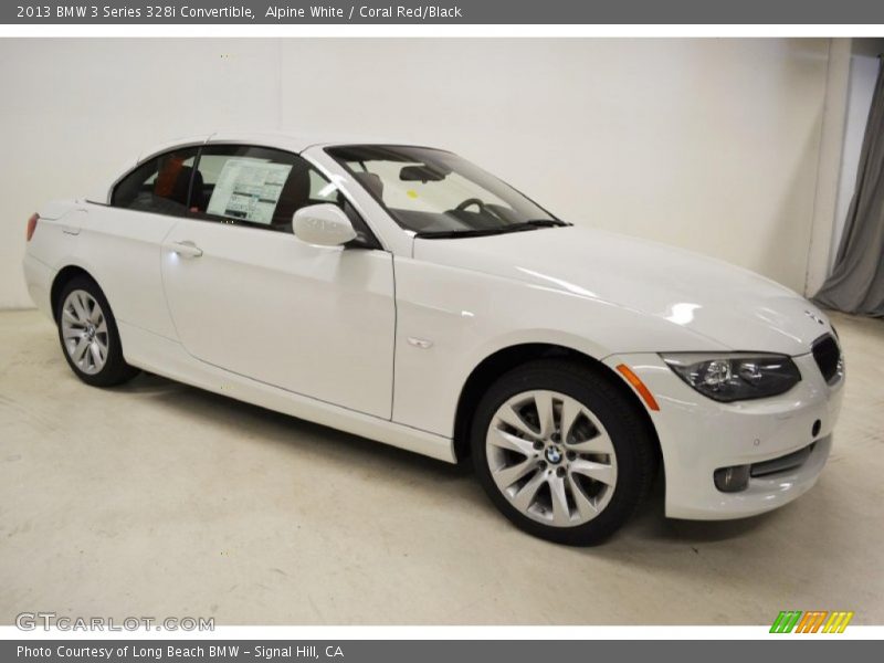Alpine White / Coral Red/Black 2013 BMW 3 Series 328i Convertible
