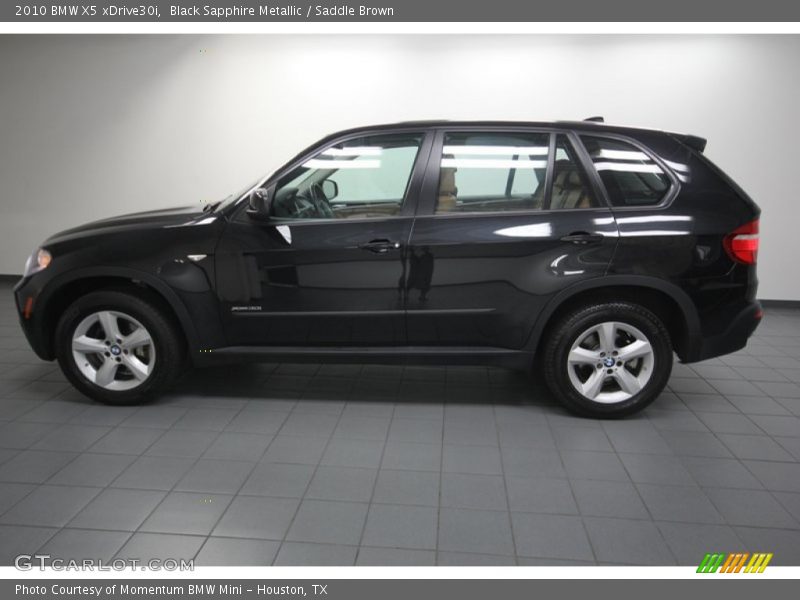 Black Sapphire Metallic / Saddle Brown 2010 BMW X5 xDrive30i