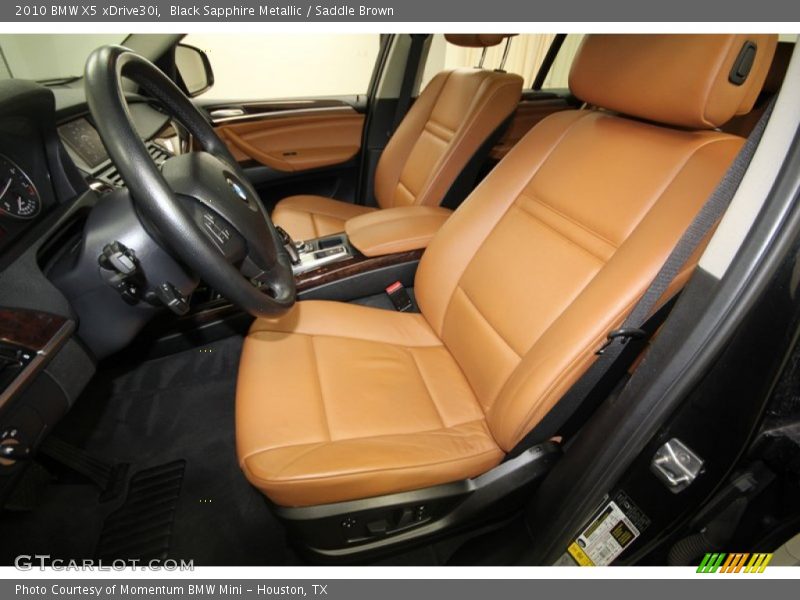 Black Sapphire Metallic / Saddle Brown 2010 BMW X5 xDrive30i