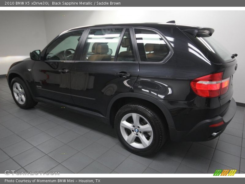 Black Sapphire Metallic / Saddle Brown 2010 BMW X5 xDrive30i