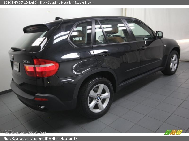 Black Sapphire Metallic / Saddle Brown 2010 BMW X5 xDrive30i