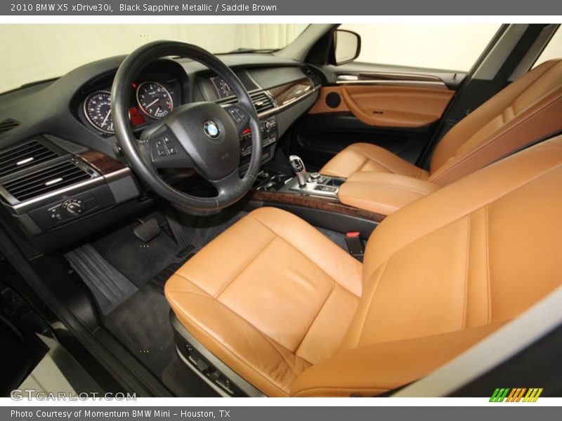 Black Sapphire Metallic / Saddle Brown 2010 BMW X5 xDrive30i