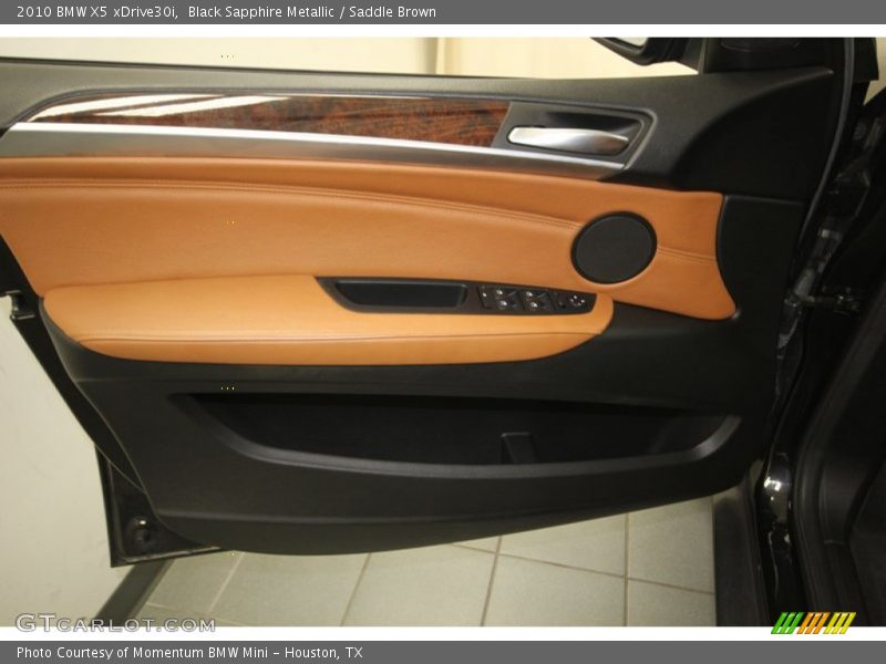 Black Sapphire Metallic / Saddle Brown 2010 BMW X5 xDrive30i