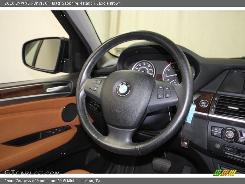 Black Sapphire Metallic / Saddle Brown 2010 BMW X5 xDrive30i