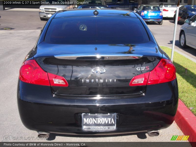 Black Obsidian / Graphite 2009 Infiniti G 37 S Sport Sedan