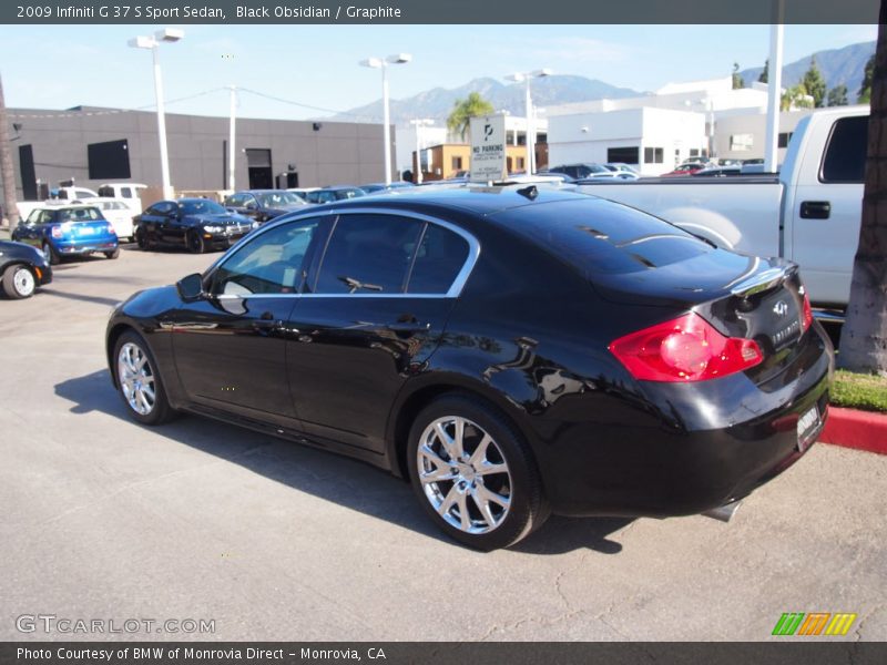 Black Obsidian / Graphite 2009 Infiniti G 37 S Sport Sedan