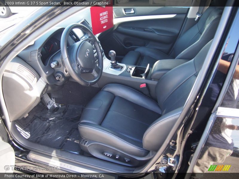 Black Obsidian / Graphite 2009 Infiniti G 37 S Sport Sedan