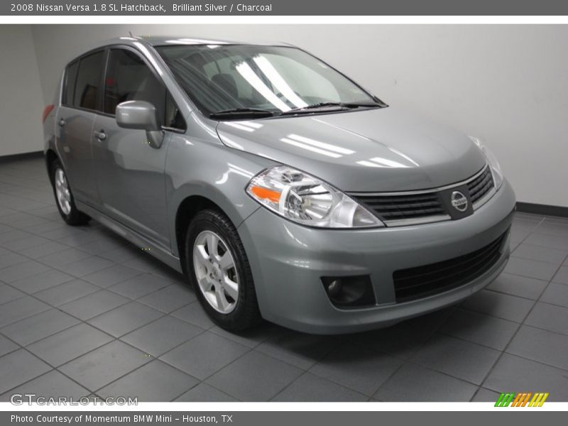 Brilliant Silver / Charcoal 2008 Nissan Versa 1.8 SL Hatchback