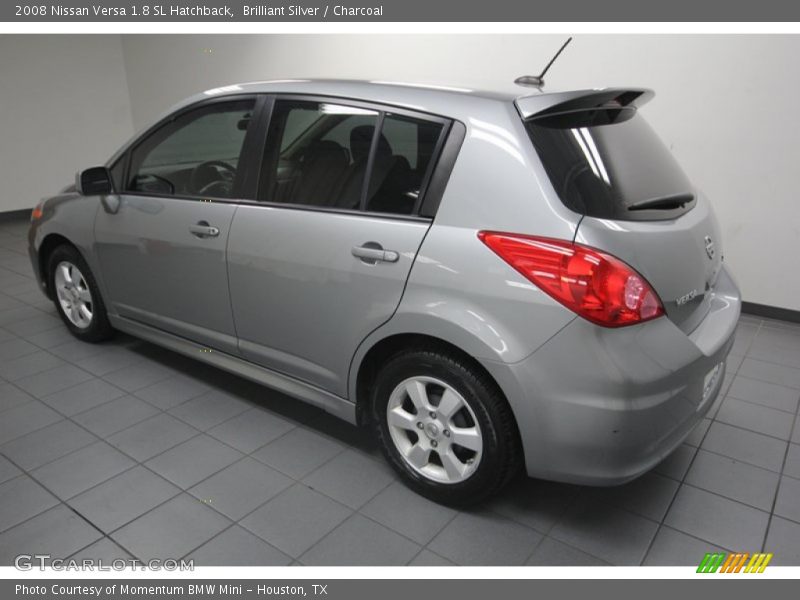 Brilliant Silver / Charcoal 2008 Nissan Versa 1.8 SL Hatchback