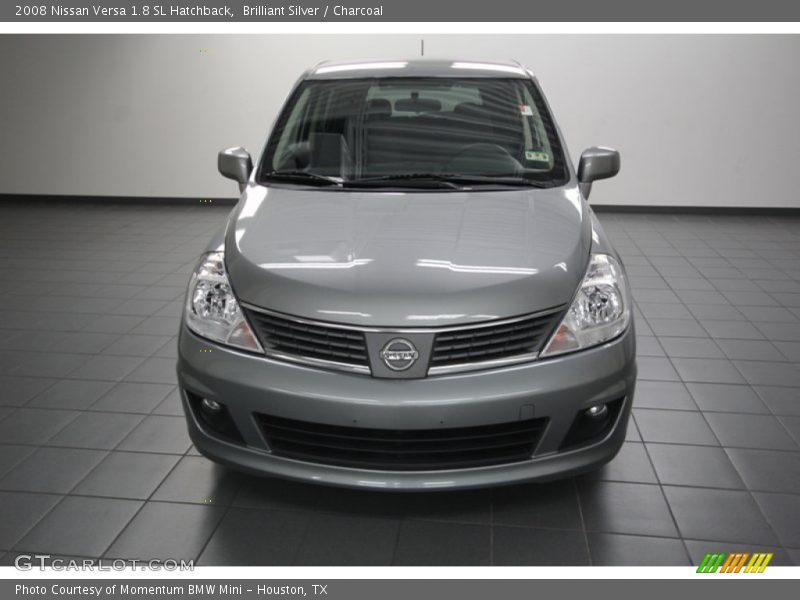 Brilliant Silver / Charcoal 2008 Nissan Versa 1.8 SL Hatchback