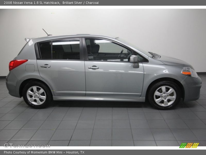 Brilliant Silver / Charcoal 2008 Nissan Versa 1.8 SL Hatchback