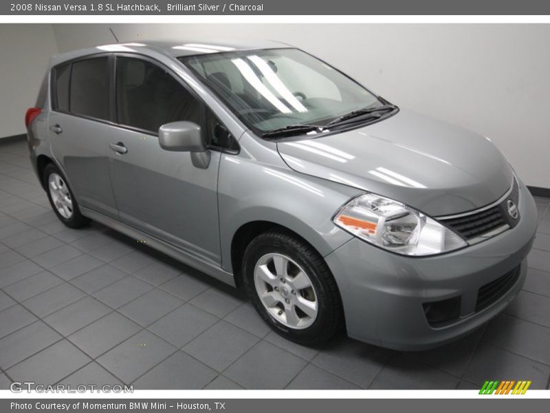 Brilliant Silver / Charcoal 2008 Nissan Versa 1.8 SL Hatchback