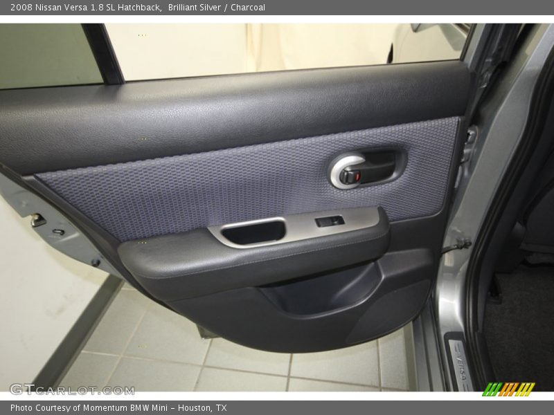 Brilliant Silver / Charcoal 2008 Nissan Versa 1.8 SL Hatchback
