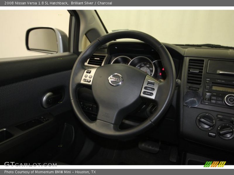 Brilliant Silver / Charcoal 2008 Nissan Versa 1.8 SL Hatchback