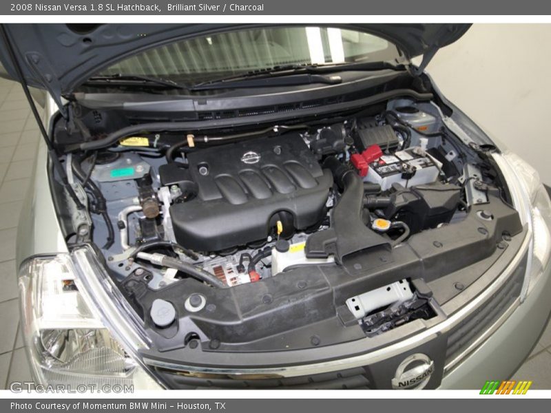 Brilliant Silver / Charcoal 2008 Nissan Versa 1.8 SL Hatchback