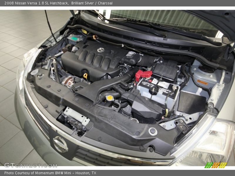 Brilliant Silver / Charcoal 2008 Nissan Versa 1.8 SL Hatchback