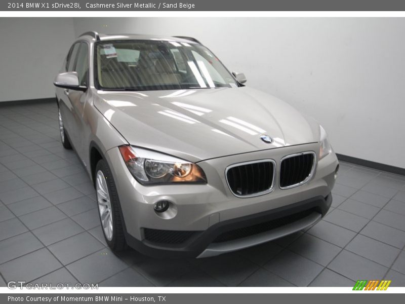 Cashmere Silver Metallic / Sand Beige 2014 BMW X1 sDrive28i