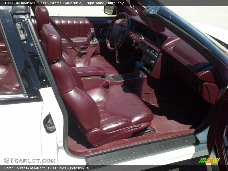  1994 Cutlass Supreme Convertible Burgundy Interior