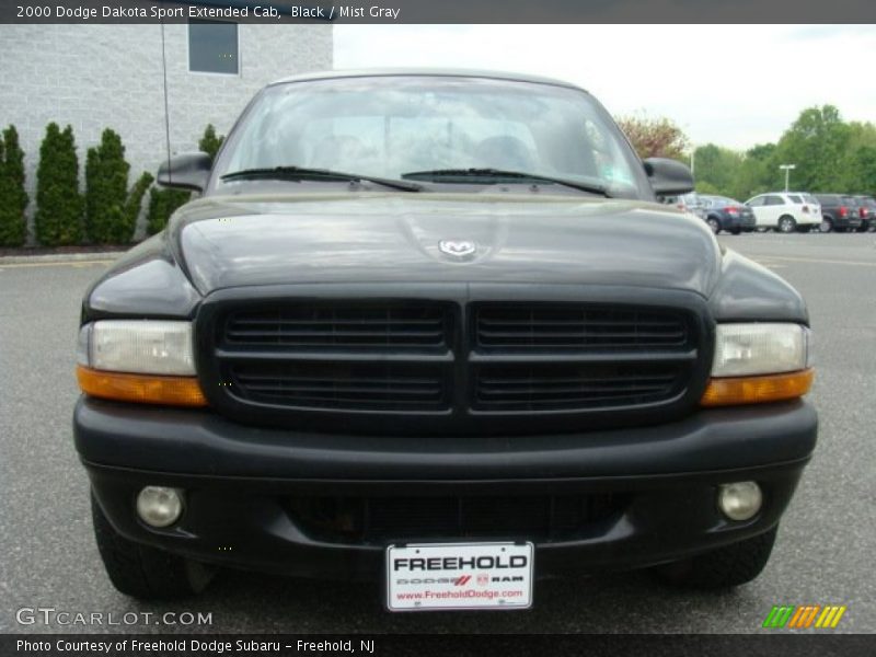 Black / Mist Gray 2000 Dodge Dakota Sport Extended Cab