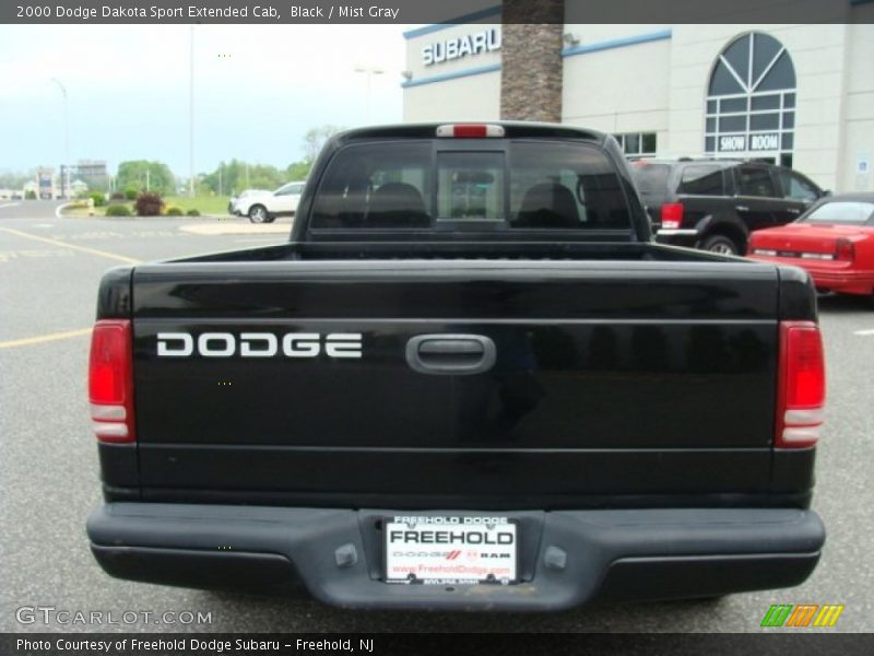 Black / Mist Gray 2000 Dodge Dakota Sport Extended Cab