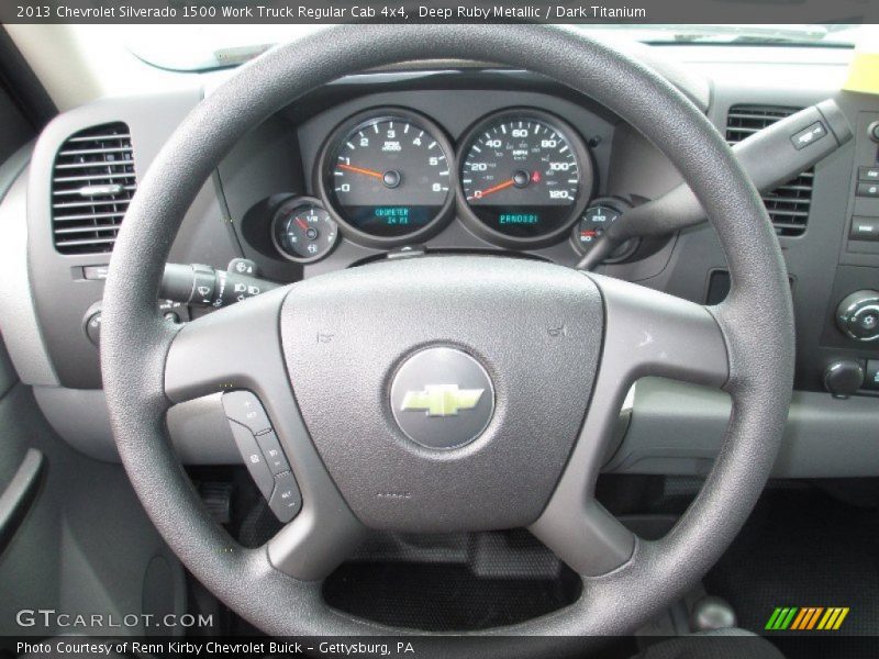 Deep Ruby Metallic / Dark Titanium 2013 Chevrolet Silverado 1500 Work Truck Regular Cab 4x4