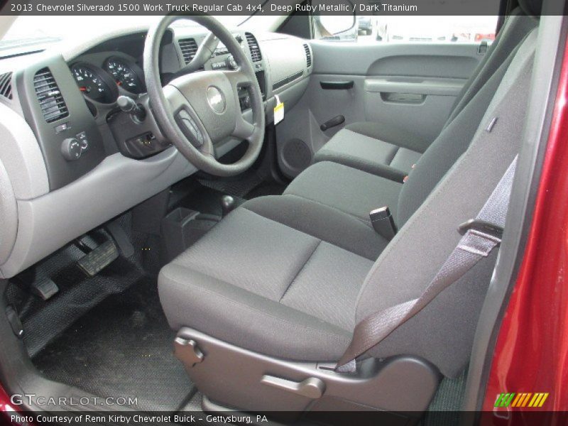 Deep Ruby Metallic / Dark Titanium 2013 Chevrolet Silverado 1500 Work Truck Regular Cab 4x4