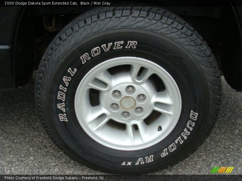 Black / Mist Gray 2000 Dodge Dakota Sport Extended Cab