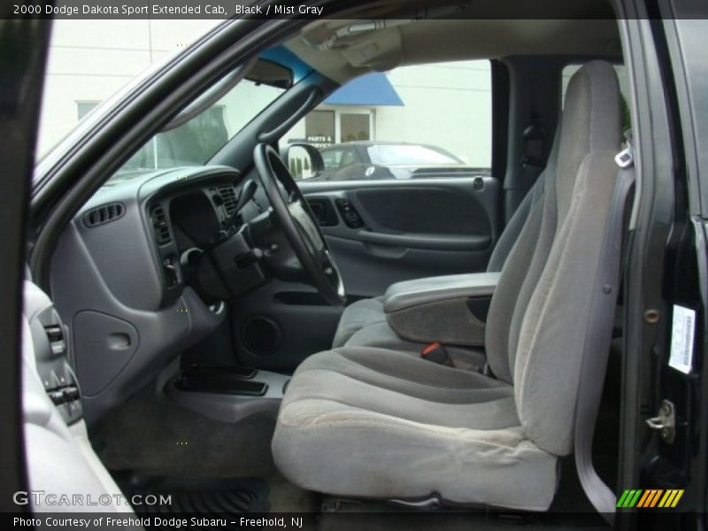 Black / Mist Gray 2000 Dodge Dakota Sport Extended Cab