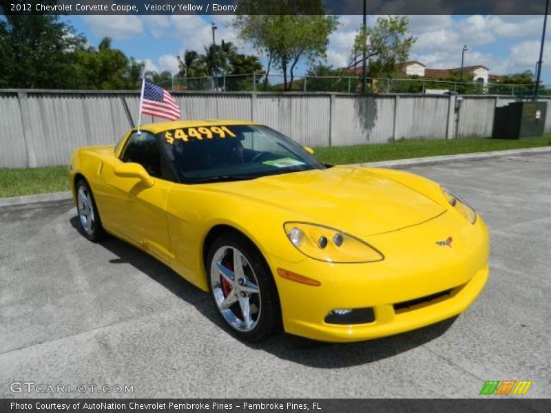 Front 3/4 View of 2012 Corvette Coupe