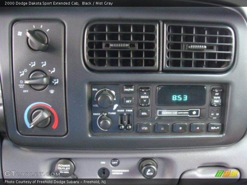 Black / Mist Gray 2000 Dodge Dakota Sport Extended Cab