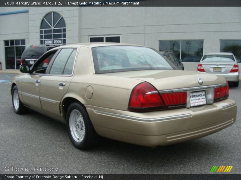 Harvest Gold Metallic / Medium Parchment 2000 Mercury Grand Marquis LS