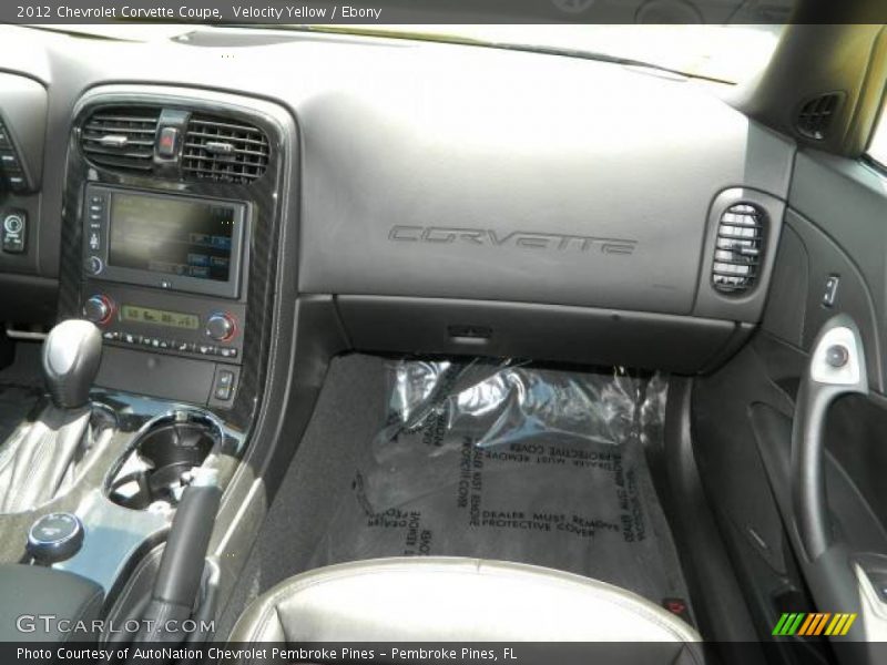 Velocity Yellow / Ebony 2012 Chevrolet Corvette Coupe
