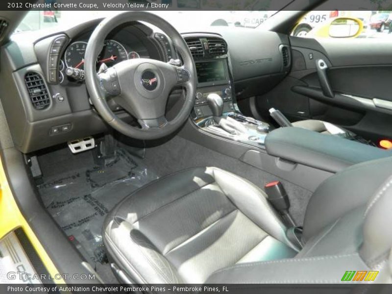  2012 Corvette Coupe Ebony Interior